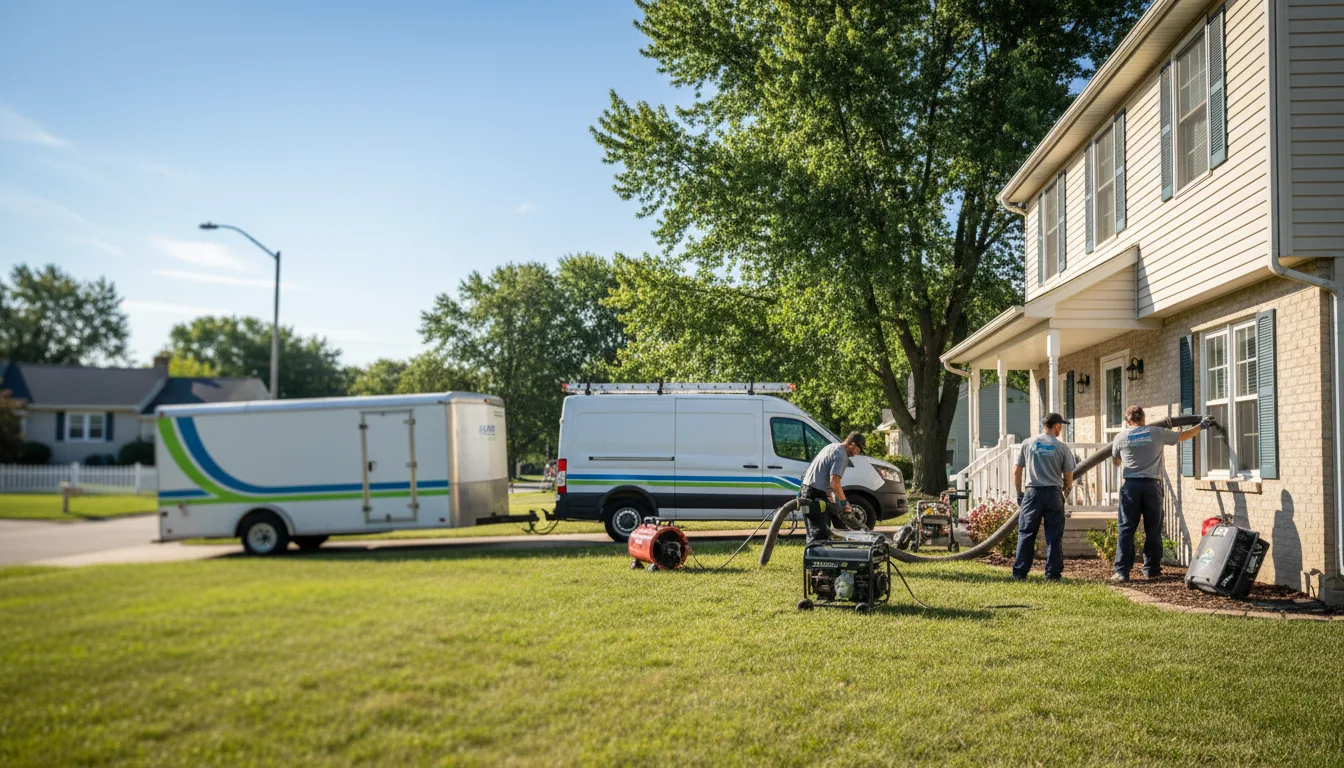 Flooded Basement Restoration And Cleanup With Repair in Midland, OH near me